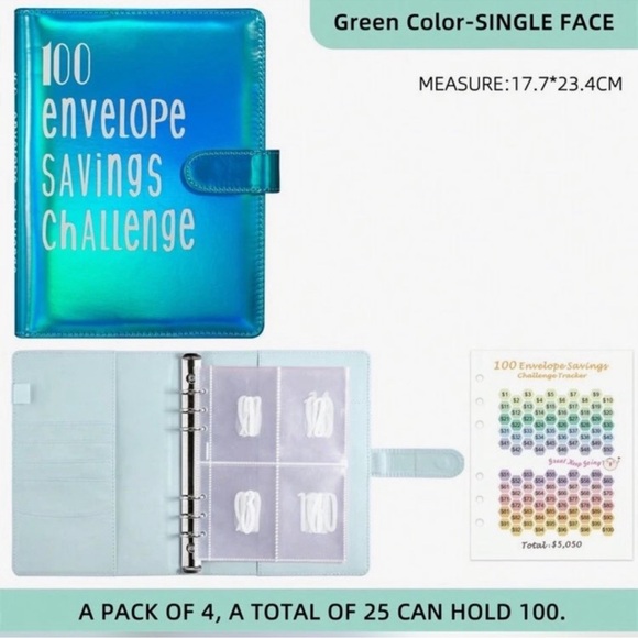 Brand New 100 Day Savings Challenge Book - Unisex - Picture 5 of 5